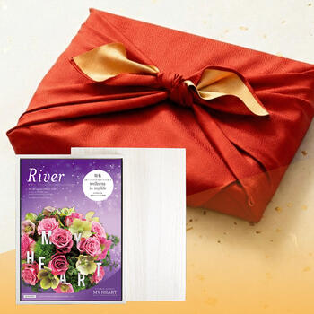 選べるギフトマイハート<リバー＞木箱入＋風呂敷